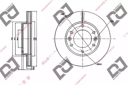 Тормозной диск DJ PARTS BD1956